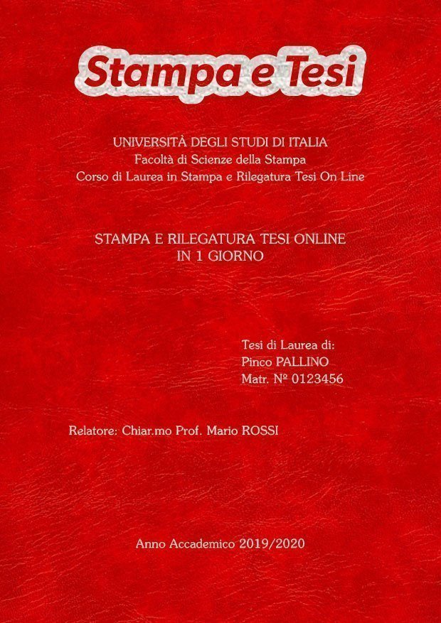 Similpelle Venata Rosso Argento LAYOUT 1 - Logo in Alto - Souvenir 