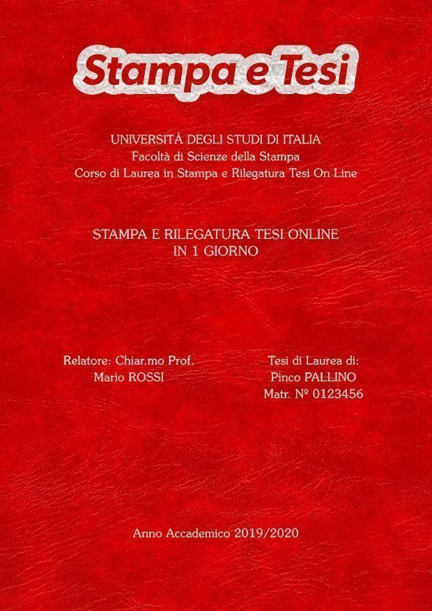 Similpelle Venata Rosso Argento LAYOUT 3 - Logo in Alto - Souvenir 