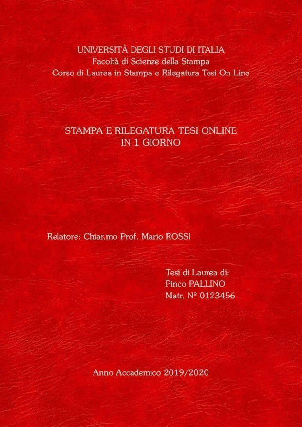 Similpelle Venata Rosso Argento LAYOUT 2 - Senza Logo - Souvenir