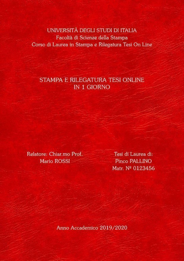 Similpelle Venata Rosso Argento LAYOUT 3 - Senza Logo - Souvenir 