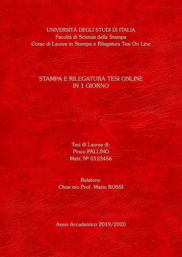 Similpelle Venata Rosso Argento LAYOUT 4 - Senza Logo - Souvenir 