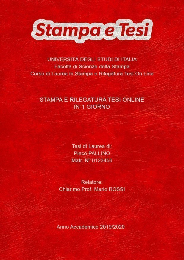 Similpelle Venata Rosso Argento LAYOUT 4 - Logo in Alto - Arial