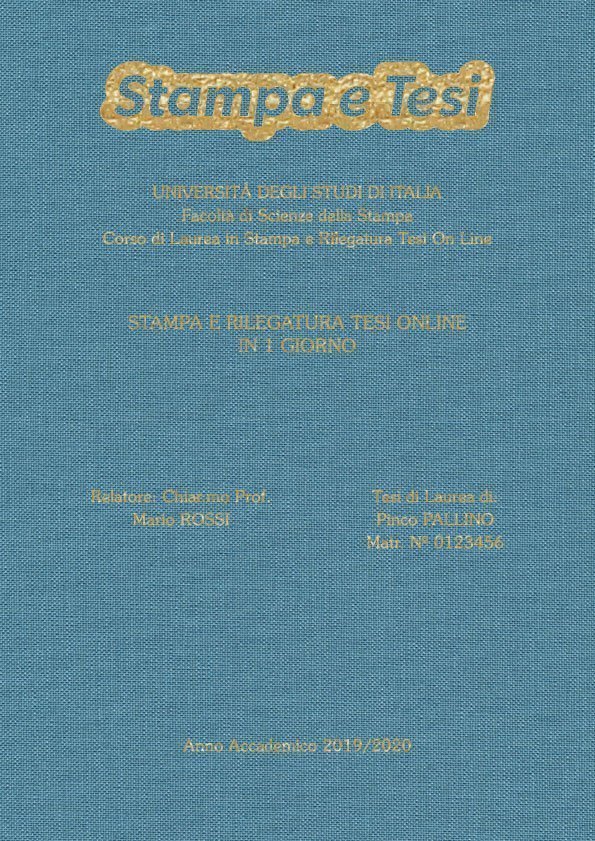 Tela Celeste Oro LAYOUT 3 - Logo in Alto - Souvenir 