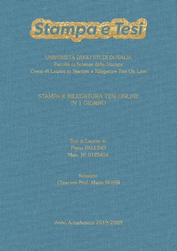 Tela Celeste Oro LAYOUT 4 - Logo in Alto - Souvenir 