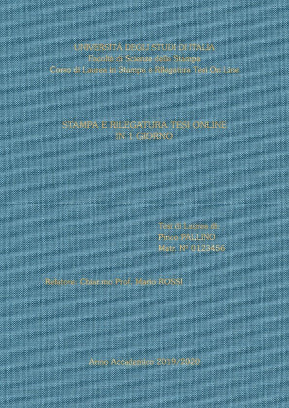 Tela Celeste Oro LAYOUT 1 - Senza Logo - Souvenir