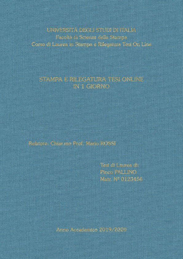 Tela Celeste Oro LAYOUT 2 - Senza Logo - Souvenir