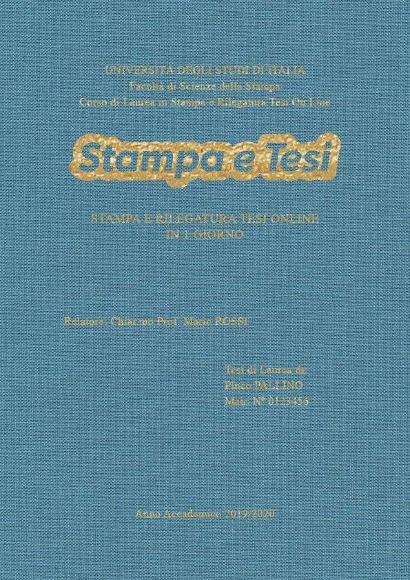 Tela Celeste Oro LAYOUT 2 - Logo Centrato - Times New Roman