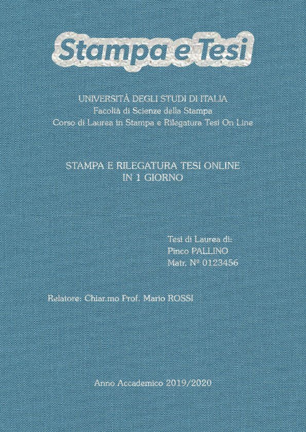 Tela Celeste Argento LAYOUT 1 - Logo in Alto - Souvenir 