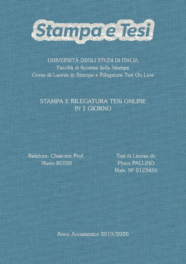 Tela Celeste Argento LAYOUT 3 - Logo in Alto - Souvenir 