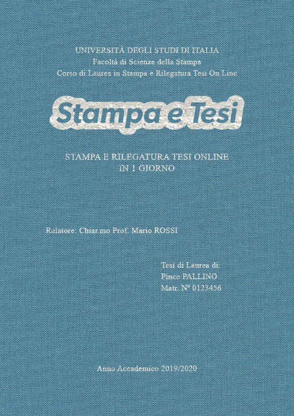 Tela Celeste Argento LAYOUT 2 - Logo Centrato - Times New Roman