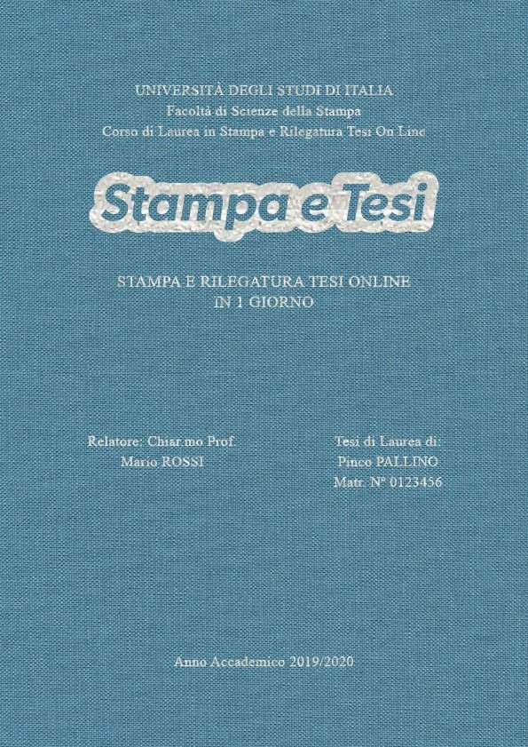 Tela Celeste Argento LAYOUT 3 - Logo Centrato - Times New Roman