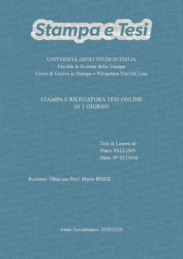 Tela Celeste Argento LAYOUT 1 - Logo in Alto - Times New Roman