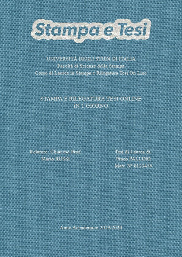 Tela Celeste Argento LAYOUT 3 - Logo in Alto - Times New Roman