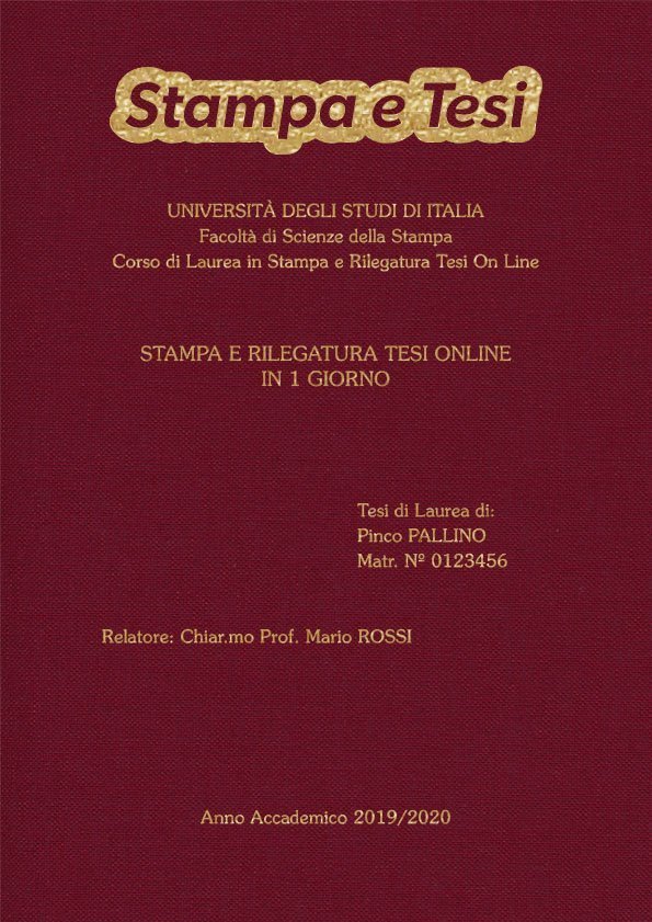 Tela Bordeaux Oro LAYOUT 1 - Logo in Alto - Souvenir 