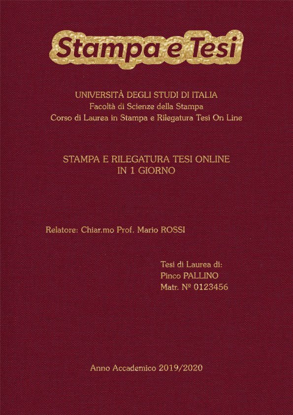 Tela Bordeaux Oro LAYOUT 2 - Logo in Alto - Souvenir 