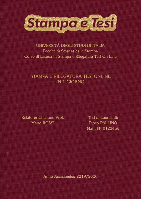 Tela Bordeaux Oro LAYOUT 3 - Logo in Alto - Souvenir 