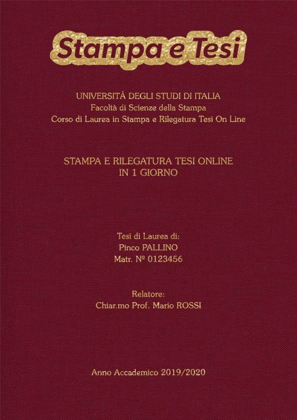 Tela Bordeaux Oro LAYOUT 4 - Logo in Alto - Souvenir 