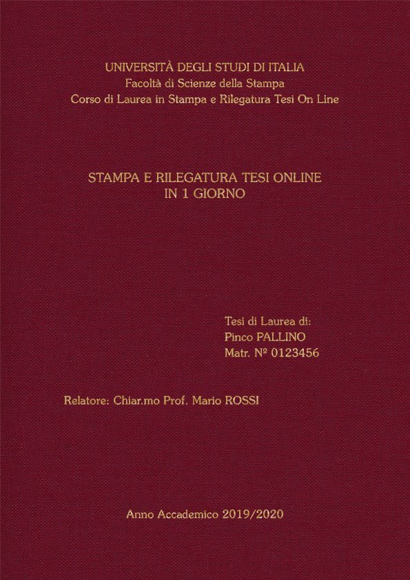 Tela Bordeaux Oro LAYOUT 1 - Senza Logo - Souvenir