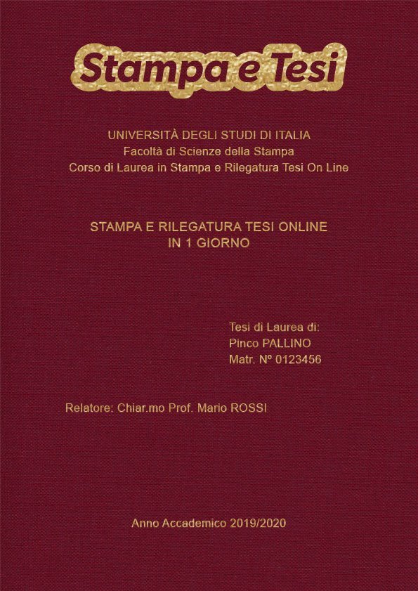 Tela Bordeaux Oro LAYOUT 1 - Logo in Alto - Arial