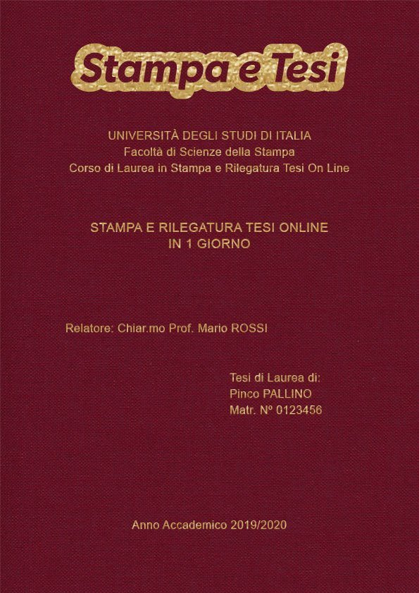 Tela Bordeaux Oro LAYOUT 2 - Logo in Alto - Arial