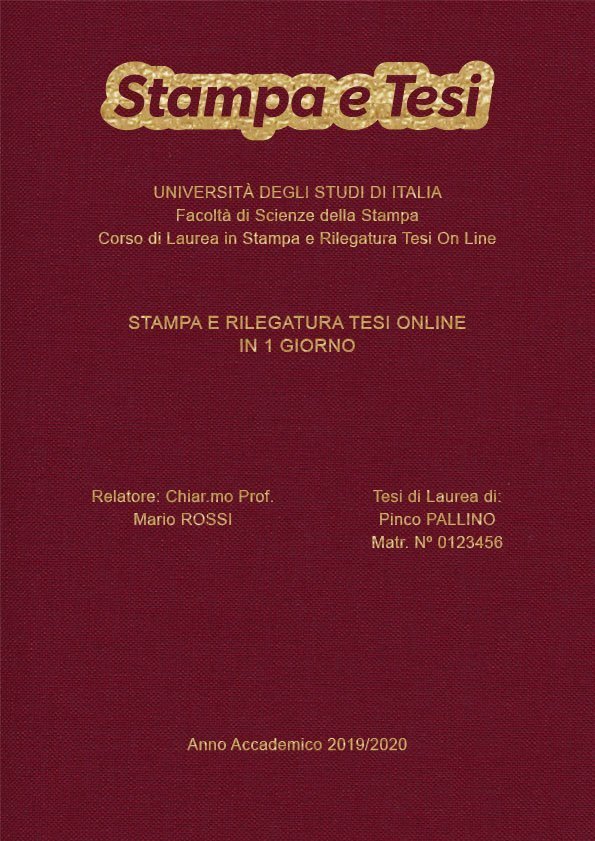 Tela Bordeaux Oro LAYOUT 3 - Logo in Alto - Arial