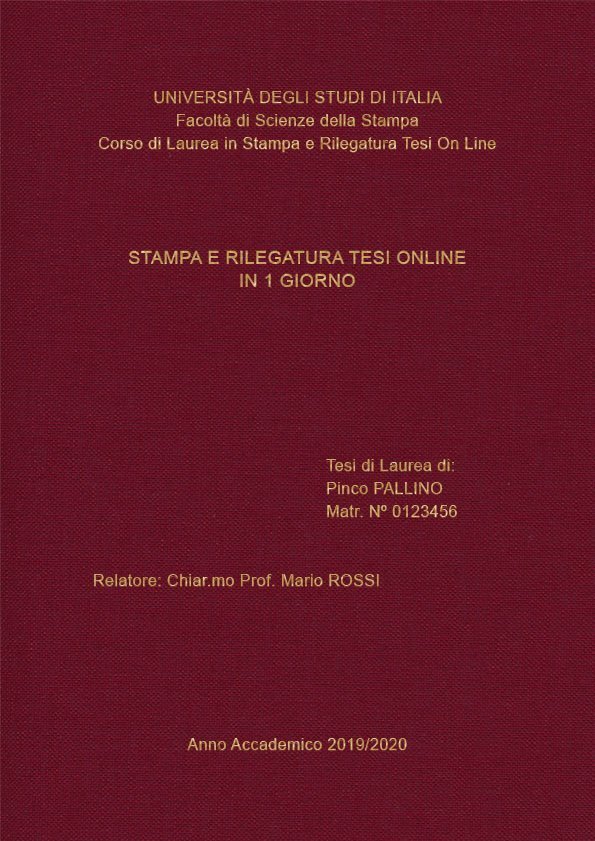 Tela Bordeaux Oro LAYOUT 1 - Senza Logo - Arial