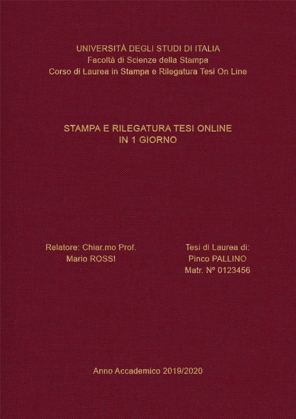 Tela Bordeaux Oro LAYOUT 3 - Senza Logo - Arial