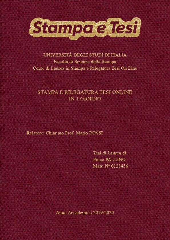 Tela Bordeaux Oro LAYOUT 2 - Logo in Alto - Times New Roman