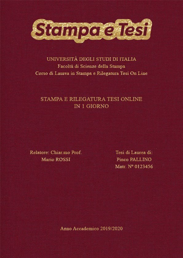 Tela Bordeaux Oro LAYOUT 3 - Logo in Alto - Times New Roman