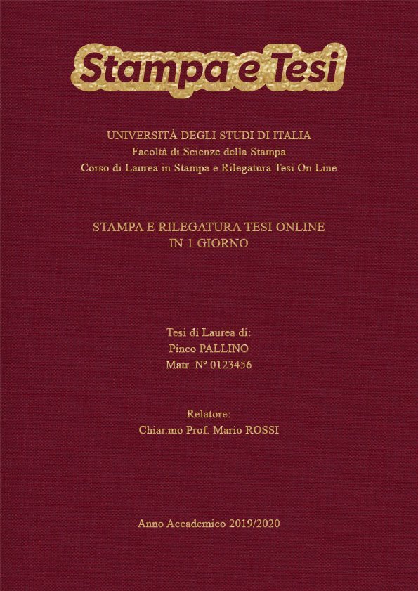 Tela Bordeaux Oro LAYOUT 4 - Logo in Alto - Times New Roman