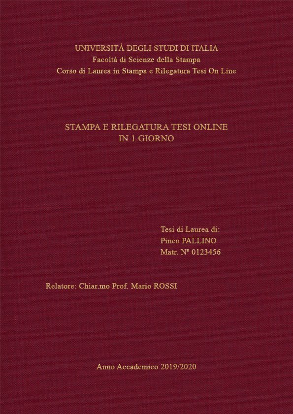 Tela Bordeaux Oro LAYOUT 1 - Senza Logo - Times New Roman