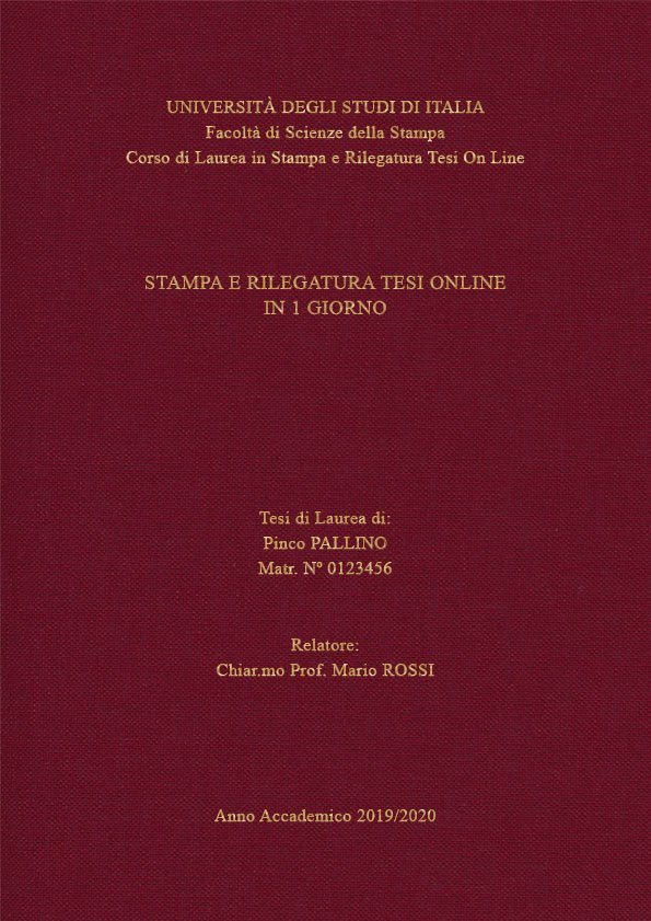Tela Bordeaux Oro LAYOUT 4 - Senza Logo - Times New Roman