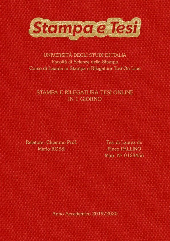 Tela Rosso Oro LAYOUT 3 - Logo in Alto - Souvenir 