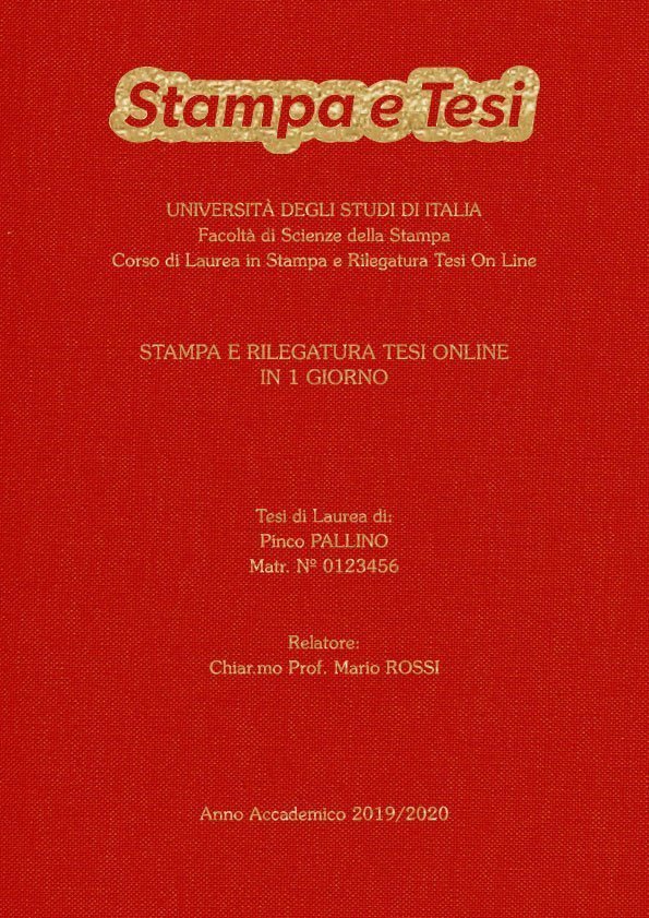 Tela Rosso Oro LAYOUT 4 - Logo in Alto - Souvenir 