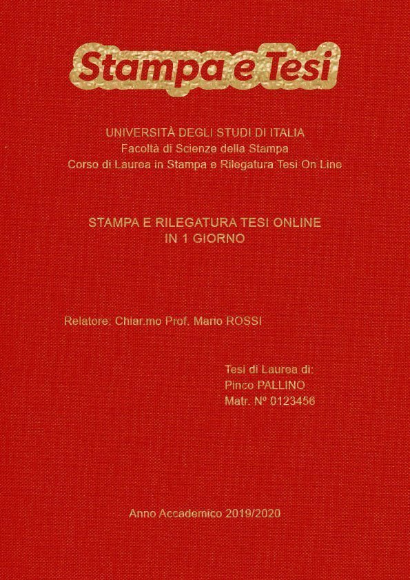 Tela Rosso Oro LAYOUT 2 - Logo in Alto - Arial