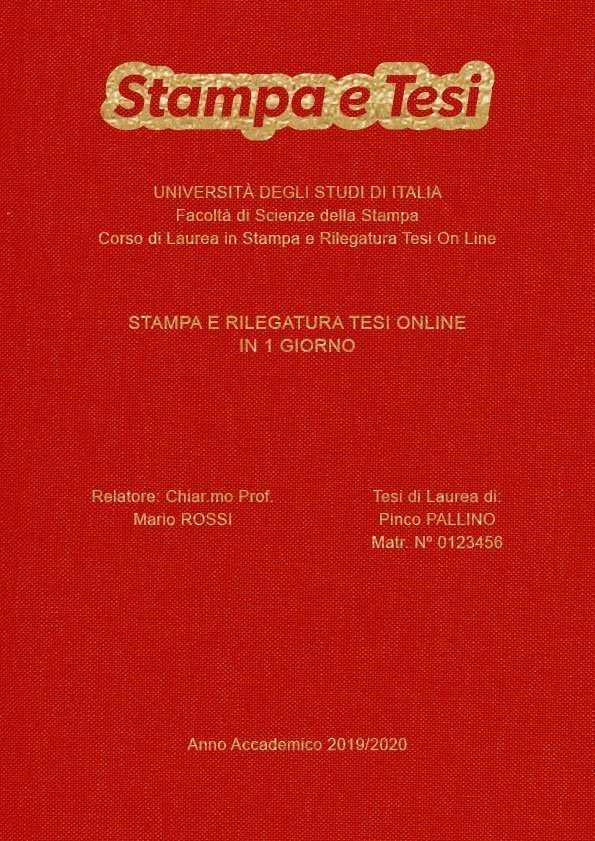 Tela Rosso Oro LAYOUT 3 - Logo in Alto - Arial