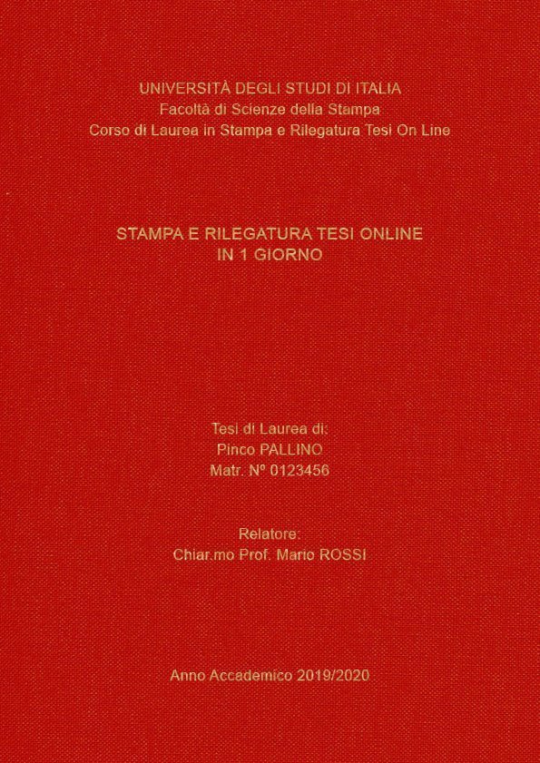 Tela Rosso Oro LAYOUT 4 - Senza Logo - Arial