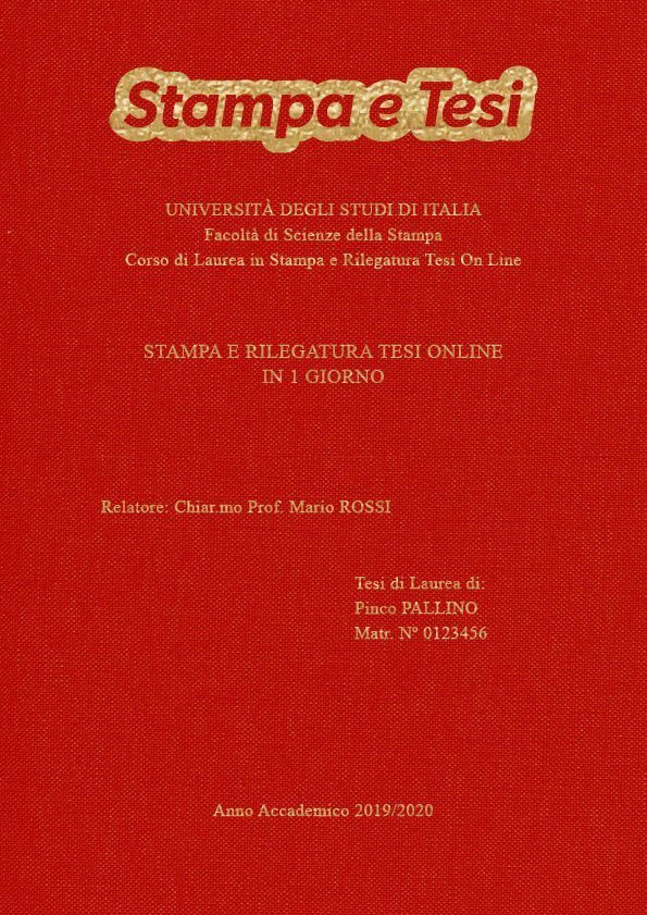 Tela Rosso Oro LAYOUT 2 - Logo in Alto - Times New Roman