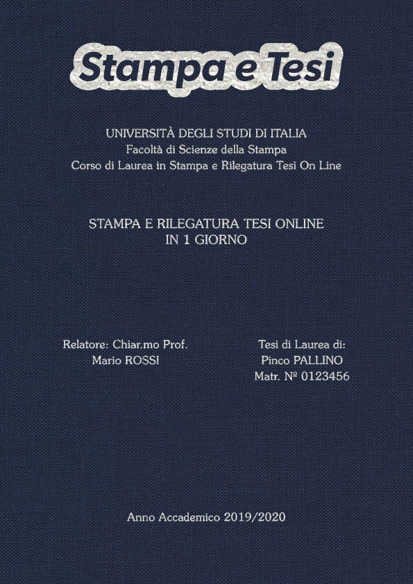 Tela Blu Argento LAYOUT 3 - Logo in Alto - Souvenir 