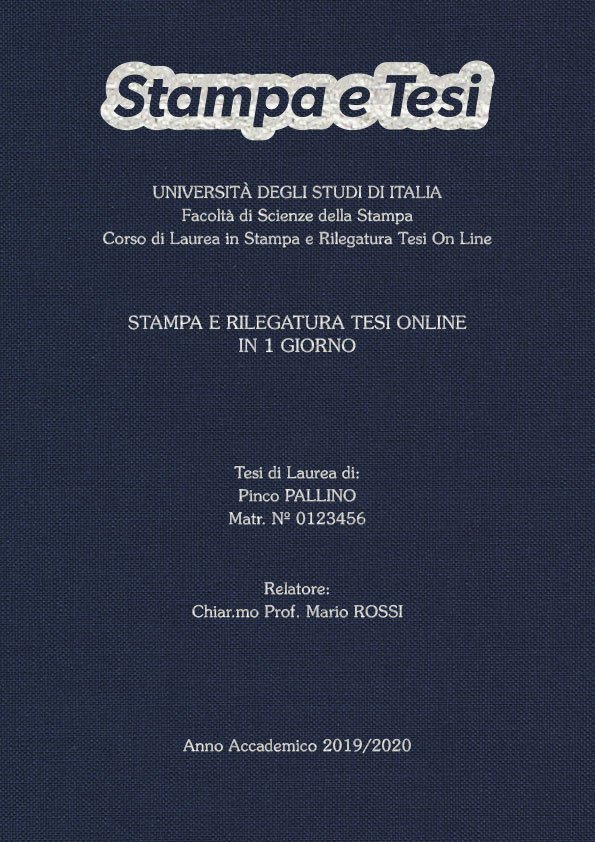 Tela Blu Argento LAYOUT 4 - Logo in Alto - Souvenir 