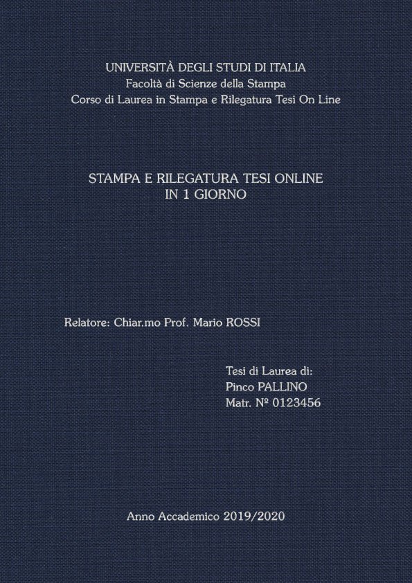 Tela Blu Argento LAYOUT 2 - Senza Logo - Souvenir