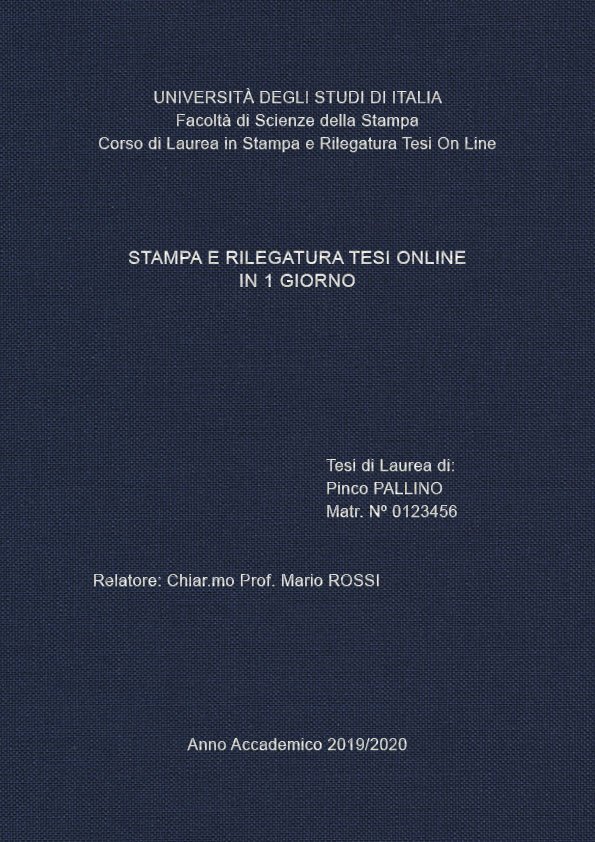 Tela Blu Argento LAYOUT 1 - Senza Logo - Arial