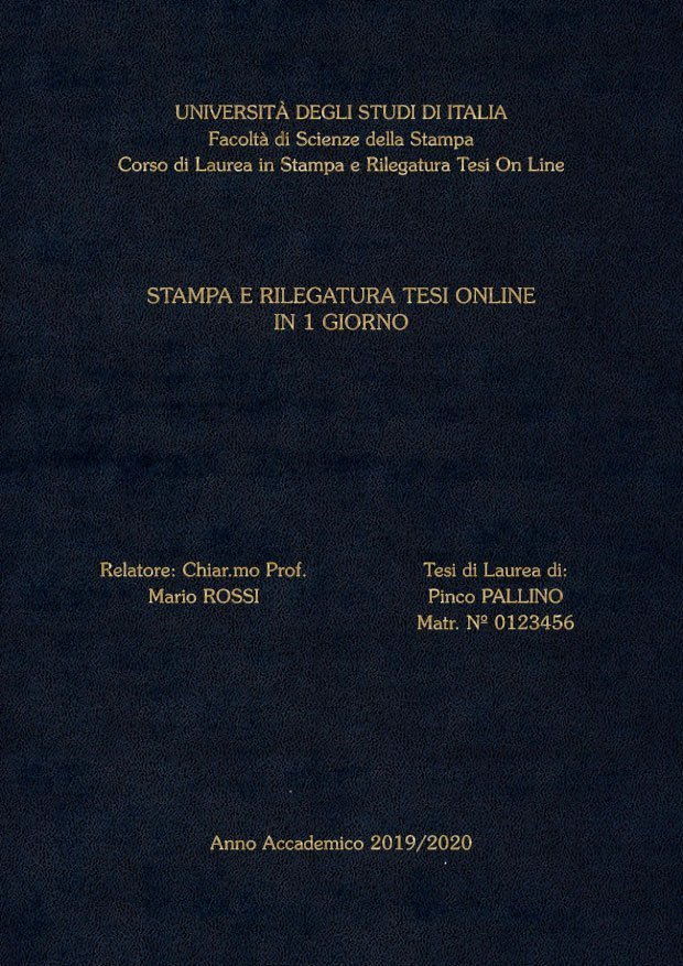 Similpelle Blu Oro LAYOUT 3 - Senza Logo - Souvenir 