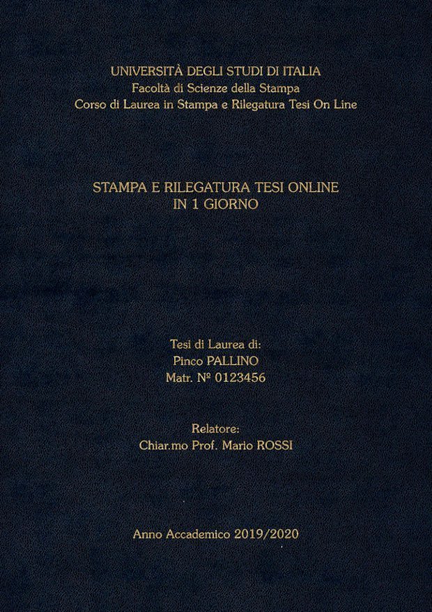 Similpelle Blu Oro LAYOUT 4 - Senza Logo - Souvenir 