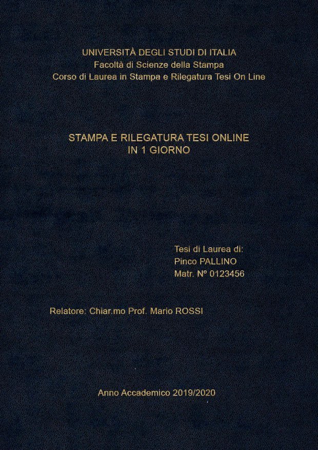 Similpelle Blu Oro LAYOUT 1 - Senza Logo - Arial