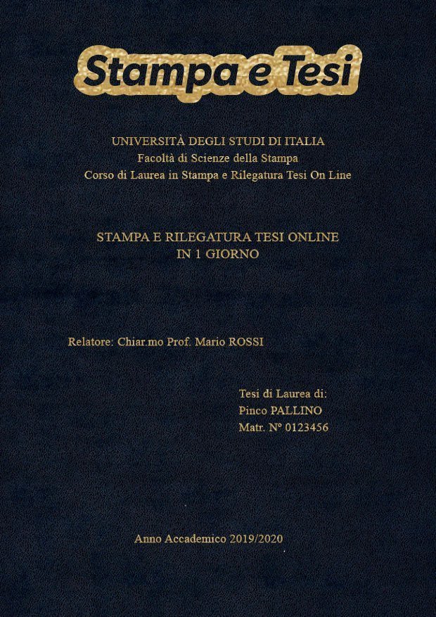 Similpelle Blu Oro LAYOUT 2 - Logo in Alto - Times New Roman