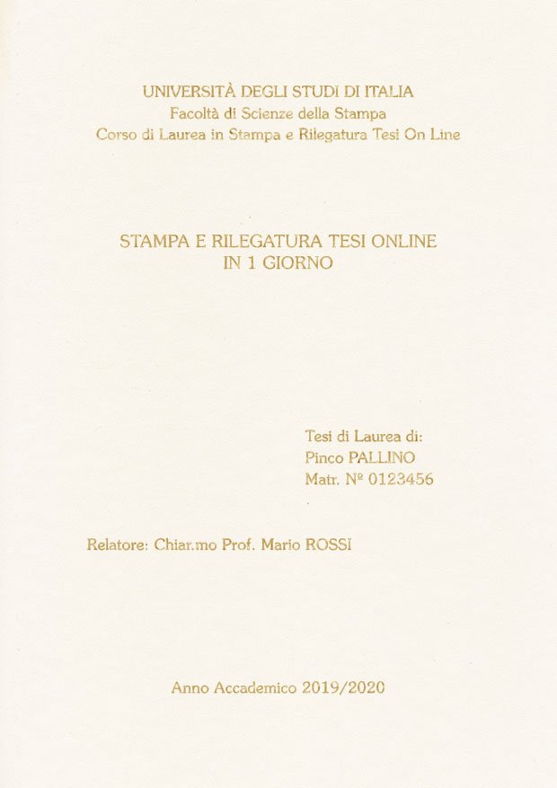 Similpelle Bianco Oro LAYOUT 1 - Senza Logo - Souvenir