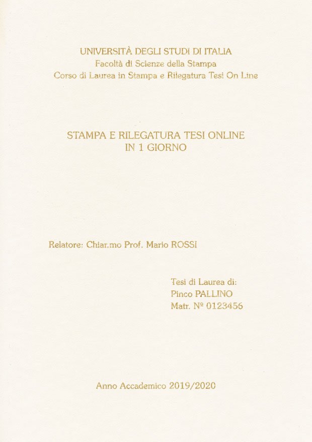 Similpelle Bianco Oro LAYOUT 2 - Senza Logo - Souvenir