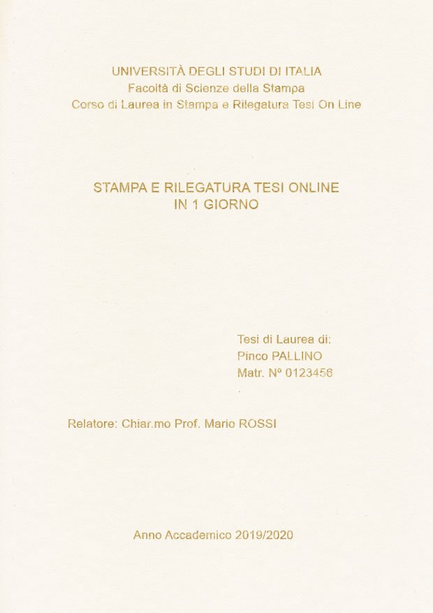 Similpelle Bianco Oro LAYOUT 1 - Senza Logo - Arial