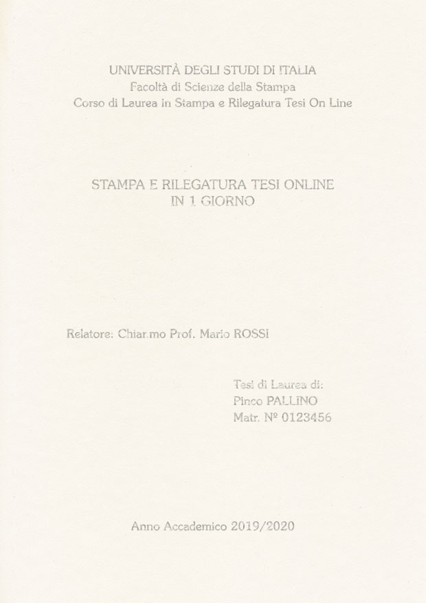 Similpelle Bianco Argento LAYOUT 2 - Senza Logo - Souvenir